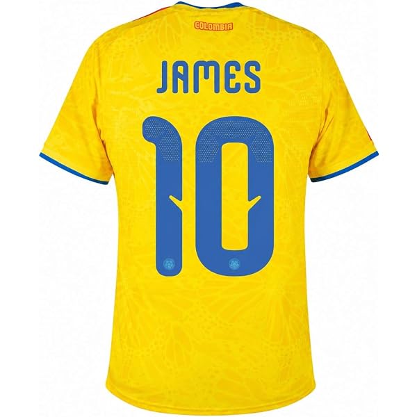 Amazon.com: Colombia James #10 Home Soccer Jersey for Men Fan